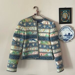 Vintage Hand-Made Quilted Jacket